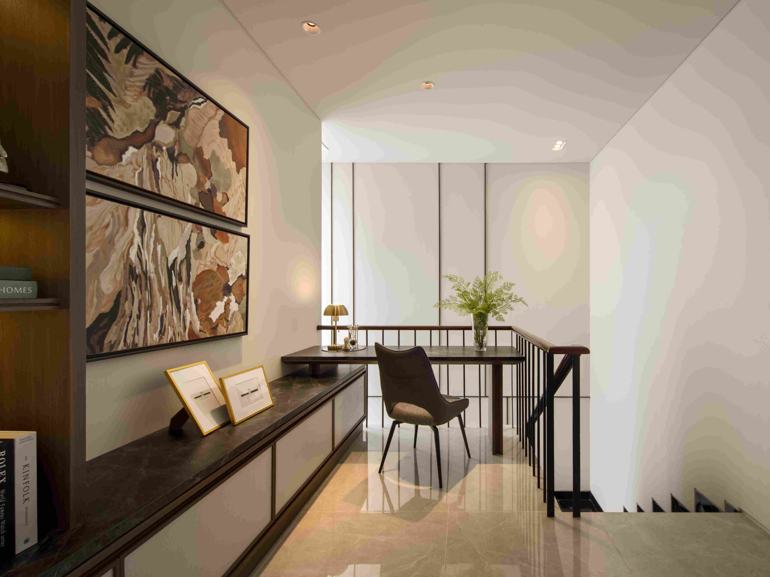 rumah contoh caspian (area foyer)