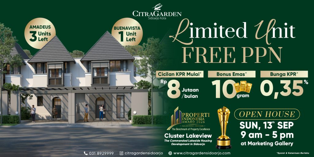 rumah dijual sidoarjo september 2026
